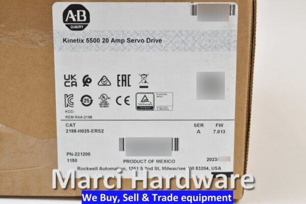 Sealed Allen Bradley 2198-H025-ERS2 /A Kinetix 5500 Servo Drive 20A