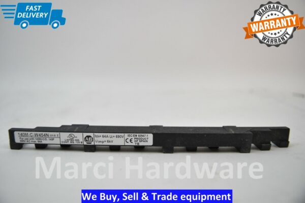 Surplus Allen Bradley 140M-C-W454N Compact Busbar 4*45MM, 600VAC, 64A