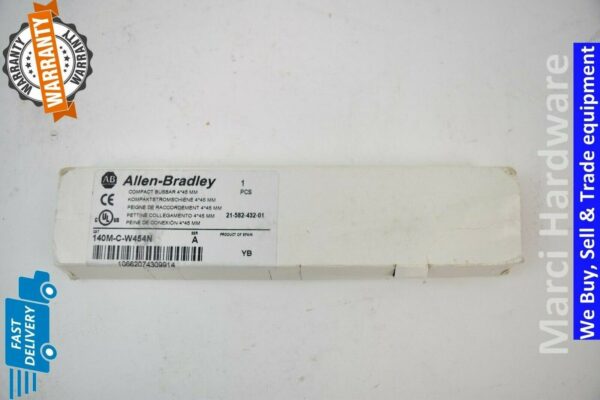 Surplus Allen Bradley 140M-C-W454N Compact Busbar 4*45MM, 600VAC, 64A