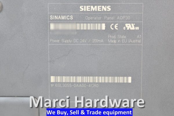 Siemens 6SL3055-0AA00-4CR0 monitor