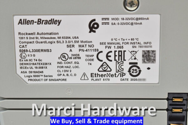 Allen-Bradley 5069-L330ERMS3 Ser A Compact GuardLogix