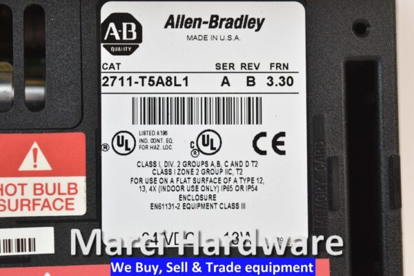 Surplus Allen Bradley 2711-T5A8L1 /A panelview 550 2711-T5A8L1 FRN 3.30