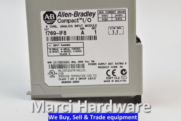 Allen-Bradley 1769-IF8 /A CompactLogix 8-Ch Analog Voltage/Current Input