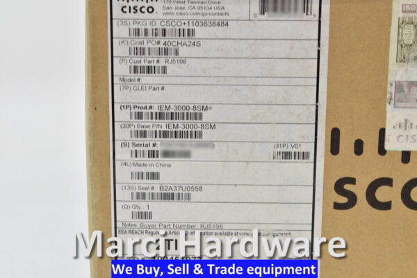 New Cisco IEM-3000-8SM v01 Switch Module