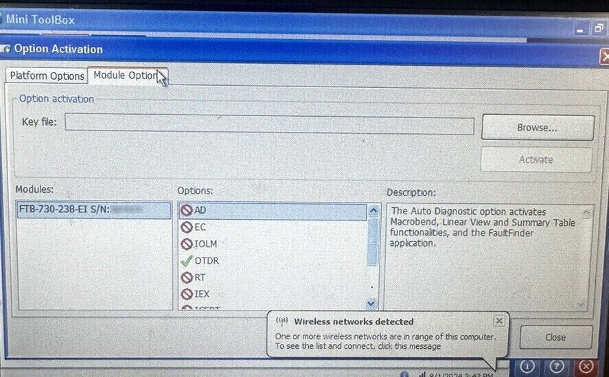EXFO FTB-730-23B-EI module for FTB-1 OTDR_7 EXFO FTB-730-23B-EI module for FTB-1 OTDR
